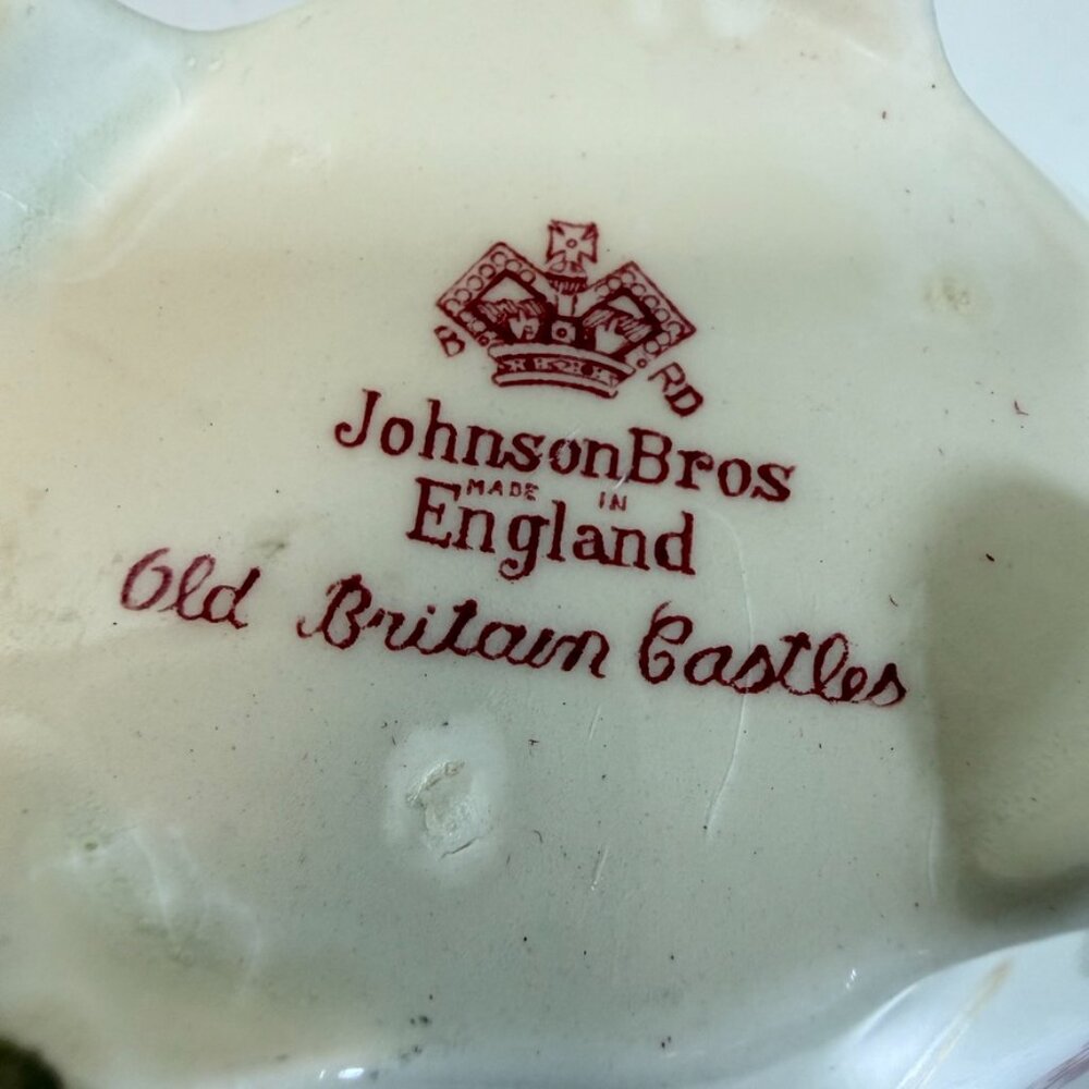 Vintage Johnson Brothers Old Britain Castles Pink Creamer Transferware Goodrich - Picture 15 of 16